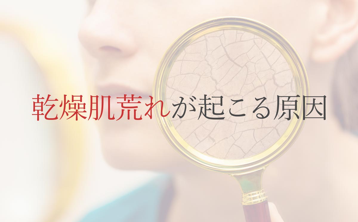 乾燥肌荒れが起こる原因