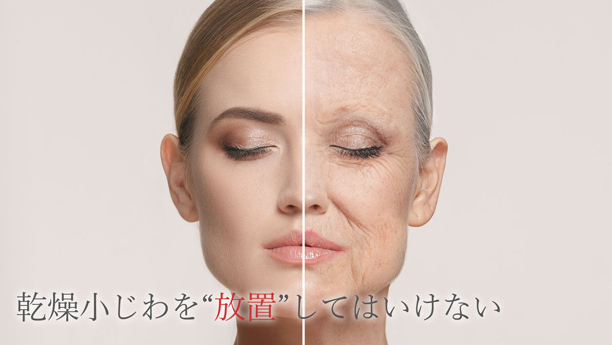 乾燥小じわを放置してはいけない