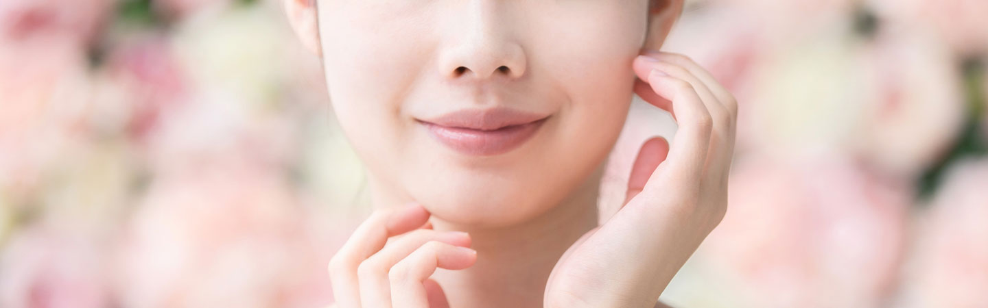 美しい女性の肌