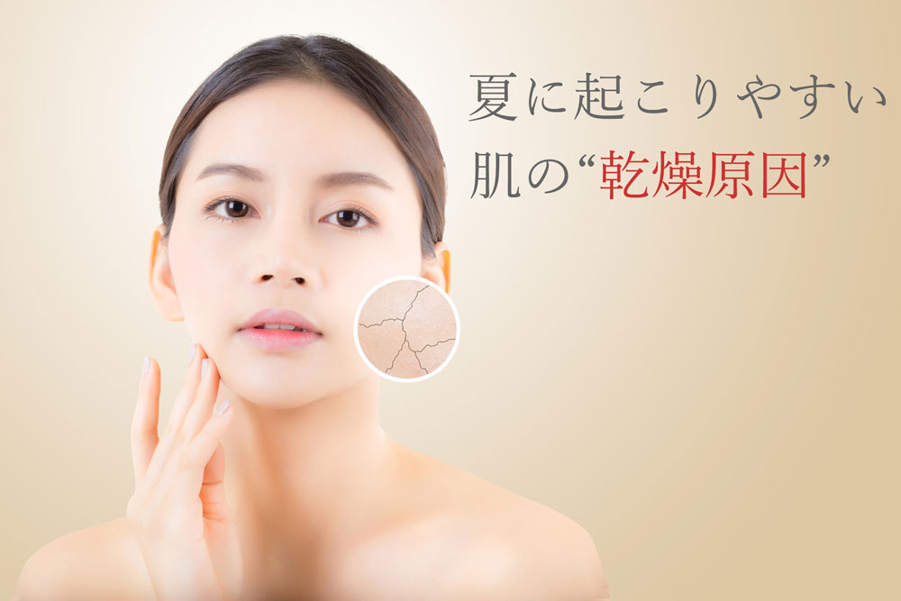 夏に起こりやすい肌の乾燥原因