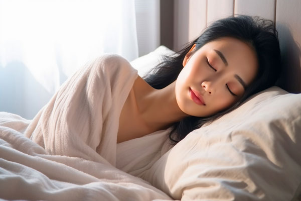 睡眠する女性